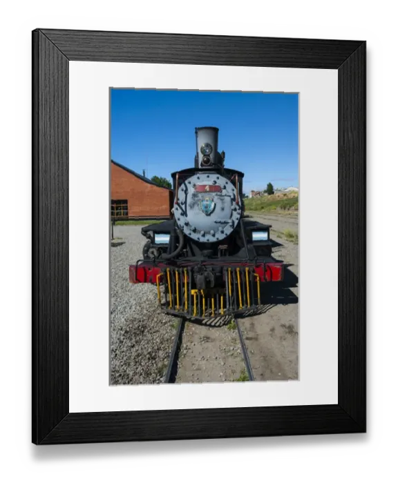 Framed Print : La Trochita the Old Patagonian Express between Esquel and El Maiten in Chubut Province