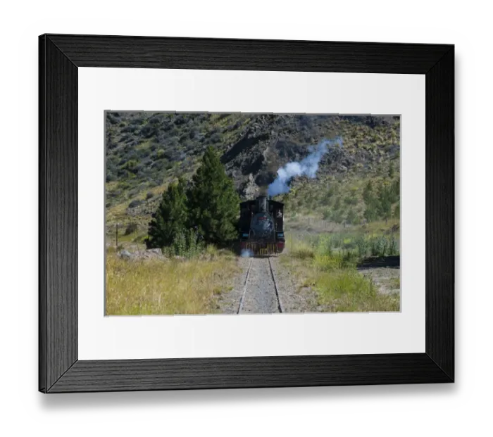 Framed Print : La Trochita the Old Patagonian Express between Esquel and El Maiten in Chubut Province