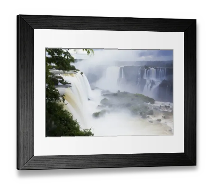 Framed Print : Iguacu (Iguazu) Falls, Cataratta Foz do Iguacu, Parana, Iguazu National Park, Brazil