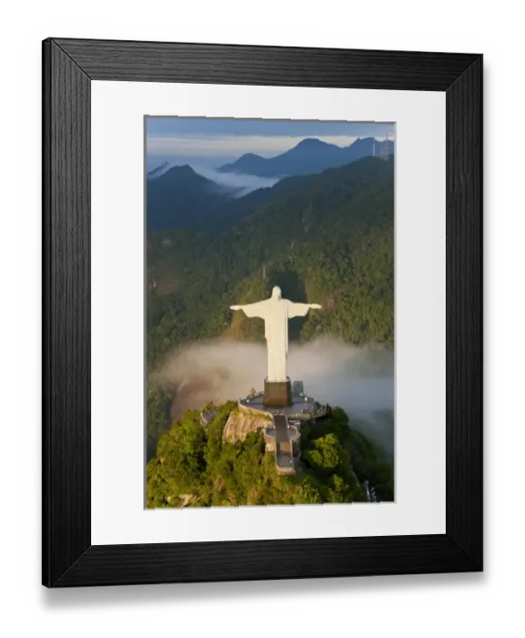 Framed Print : The giant Art Deco statue of Jesus, known as Cristo Redentor (Christ the Redeemer) Framed Print : The giant Art Deco statue of Jesus, known as Cristo Redentor (Christ the Redeemer)