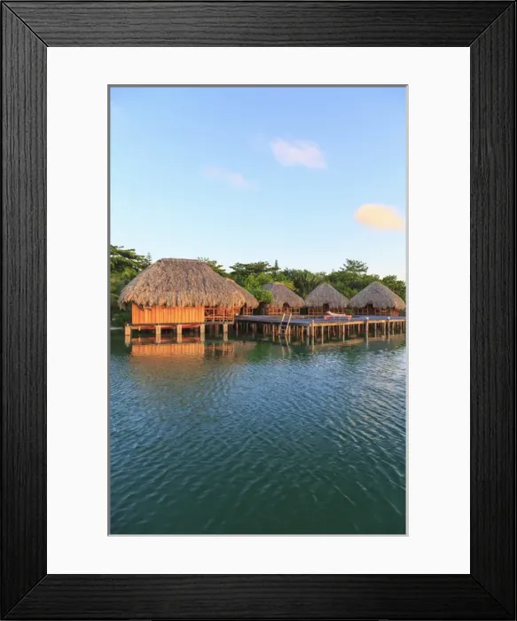 Framed Print : PR, Saint Georges Caye Resort, Belize, Central America