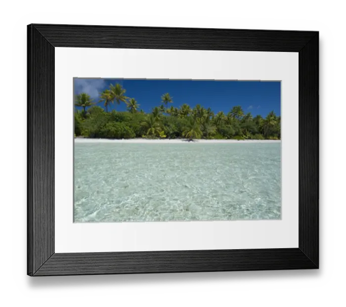 Framed Print : Cook Islands. Palmerston Island, a classic atoll, discovered by Captain Cook in 1774 Framed Print : Cook Islands. Palmerston Island, a classic atoll, discovered by Captain Cook in 1774
