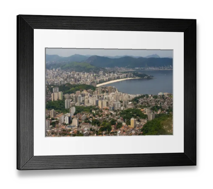 Framed Print : Aerial view of Rio de Janeiro, Brazil