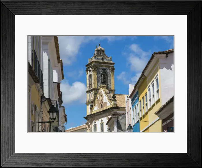 Framed Print : Historic buildings in Pelourinho District, Salvador (UNESCO World Heritage site) Framed Print : Historic buildings in Pelourinho District, Salvador (UNESCO World Heritage site)