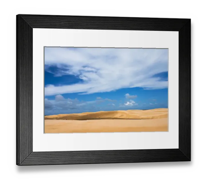 Framed Print : Sand dune in Lencois Maranheinses National Park, Maranhao State, Brazil
