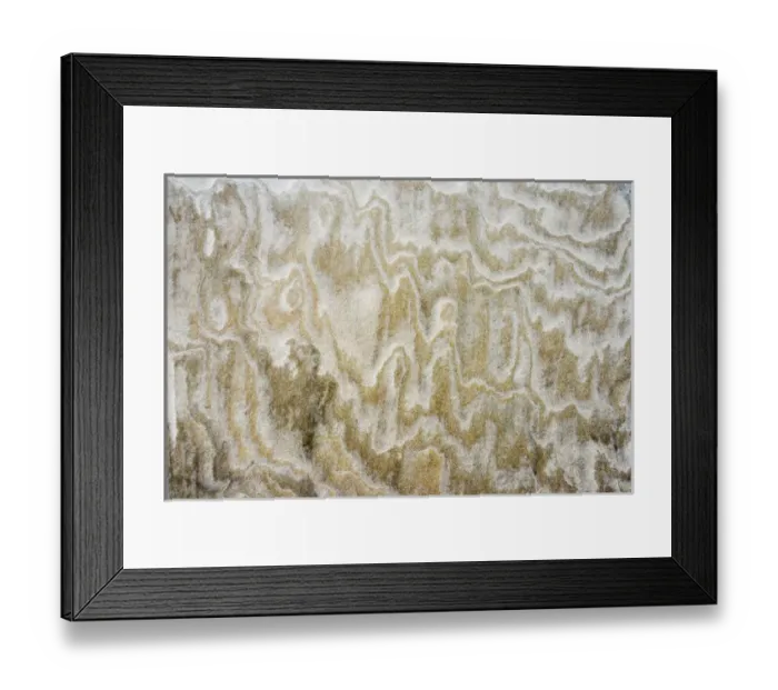 Framed Print : Pattern washed out by rain on sand dune resembling painting, Lencois Maranheinses National Park