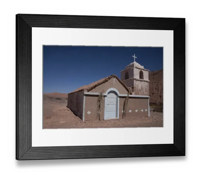 Framed Print : A small, abandoned church outside of San Pedro de Atacama Framed Print : A small, abandoned church outside of San Pedro de Atacama