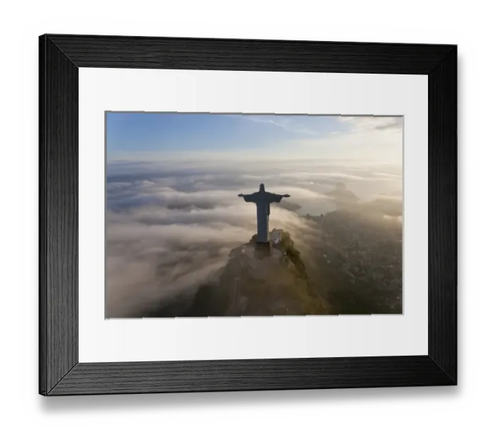 Framed Print : The Art Deco statue of Jesus, known as Cristo Redentor (Christ the Redeemer) Framed Print : The Art Deco statue of Jesus, known as Cristo Redentor (Christ the Redeemer)