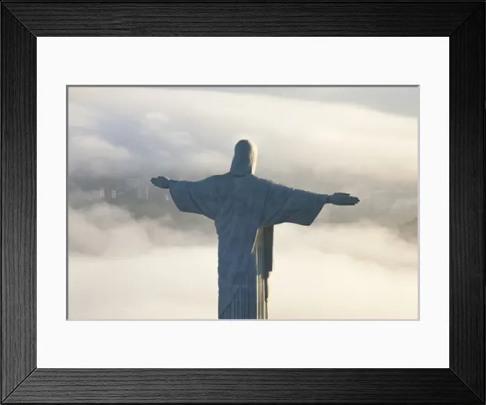 Framed Print : The Art Deco statue of Jesus, known as Cristo Redentor (Christ the Redeemer) Framed Print : The Art Deco statue of Jesus, known as Cristo Redentor (Christ the Redeemer)