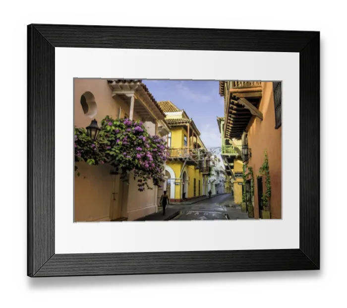Framed Print : Wonderful Spanish colonial architecture is a confection in the Old City, Cuidad Vieja Framed Print : Wonderful Spanish colonial architecture is a confection in the Old City, Cuidad Vieja