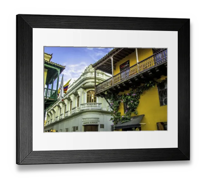 Framed Print : Wonderful Spanish colonial architecture is a confection in the Old City, Cuidad Vieja