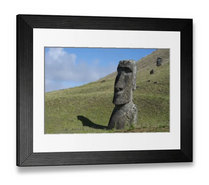 Framed Print : Chile, Easter Island aka Rapa Nui. Rapa Nui National Park, historic site of Rano Framed Print : Chile, Easter Island aka Rapa Nui. Rapa Nui National Park, historic site of Rano