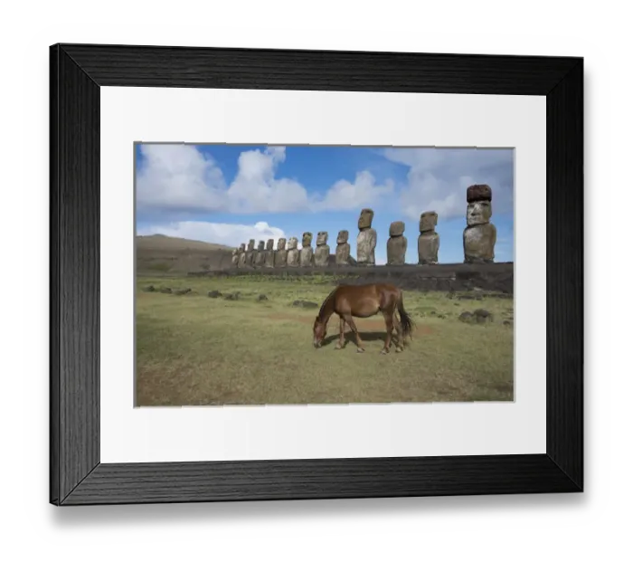 Framed Print : Chile, Easter Island, Hanga Nui. Rapa Nui National Park, Ahu Tongariki (aka Tonariki) Framed Print : Chile, Easter Island, Hanga Nui. Rapa Nui National Park, Ahu Tongariki (aka Tonariki)
