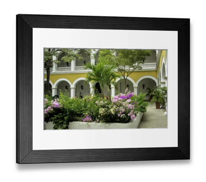 Framed Print : Wonderful architecture of the venerable University of Cartagena, Universidad de Cartagena Framed Print : Wonderful architecture of the venerable University of Cartagena, Universidad de Cartagena