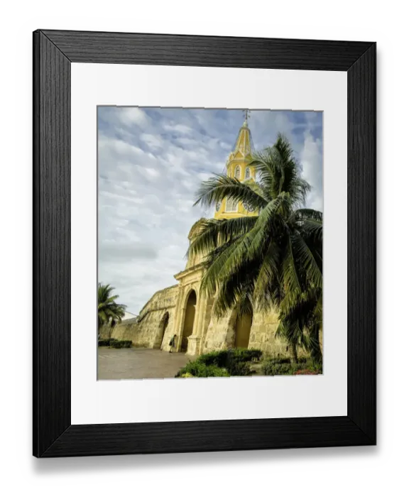 Framed Print : The venerable clock tower - Torre del Reloj - looks out over the Plaza de la Paz Framed Print : The venerable clock tower - Torre del Reloj - looks out over the Plaza de la Paz