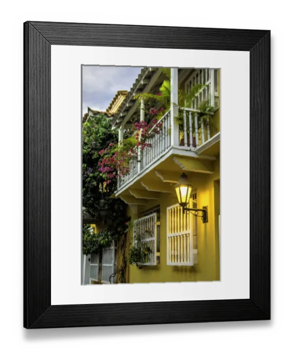 Framed Print : Wonderful Spanish colonial architecture is a confection in the Old City, Cuidad Vieja
