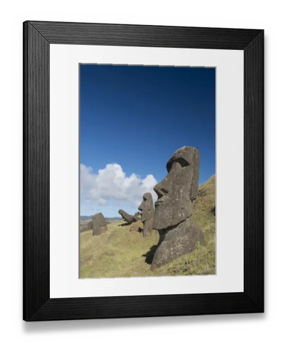 Framed Print : Chile, Easter Island aka Rapa Nui. Rapa Nui National Park, historic site of Rano Framed Print : Chile, Easter Island aka Rapa Nui. Rapa Nui National Park, historic site of Rano