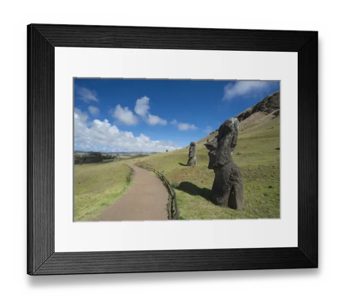 Framed Print : Chile, Easter Island aka Rapa Nui. Rapa Nui National Park, historic site of Rano Framed Print : Chile, Easter Island aka Rapa Nui. Rapa Nui National Park, historic site of Rano