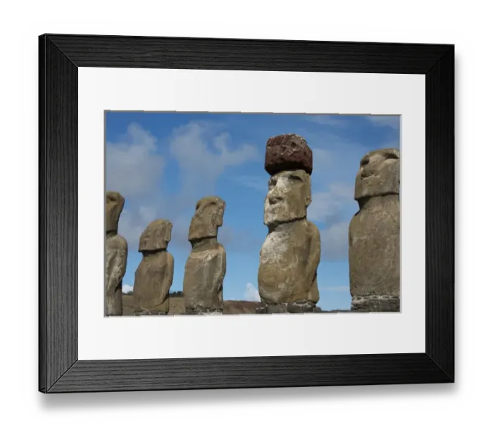 Framed Print : Chile, Easter Island, Hanga Nui. Rapa Nui National Park, Ahu Tongariki Framed Print : Chile, Easter Island, Hanga Nui. Rapa Nui National Park, Ahu Tongariki