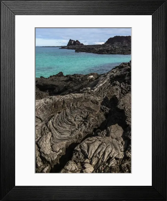 Framed Print : Lava Formations Sullivan Bay Santiago Island GALAPAGOS ISLANDS