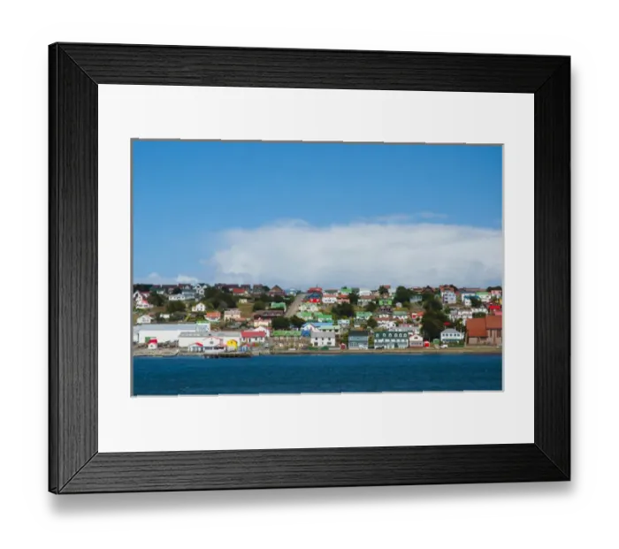 Framed Print : Falkland Islands. Stanley. View from the water