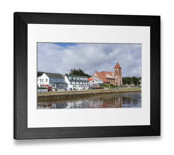 Framed Print : Stanley, the capital of the Falkland Islands in the South Atlantic Framed Print : Stanley, the capital of the Falkland Islands in the South Atlantic