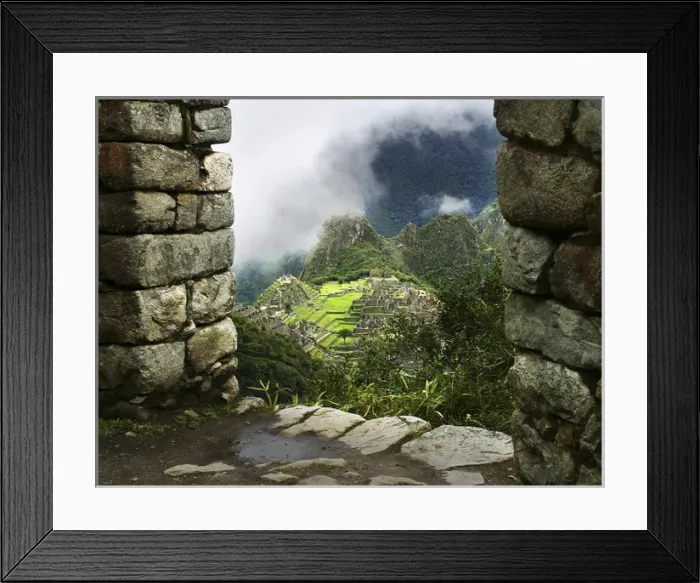 Framed Print : South America Peru Machu Picchu From Inca Trail