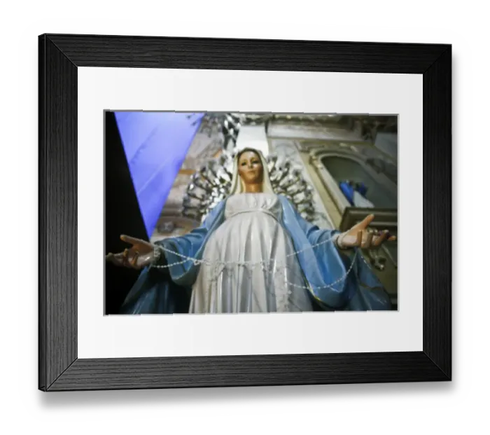 Framed Print : Statue of the Virgin Mary, San Miguel de Allende, Mexico