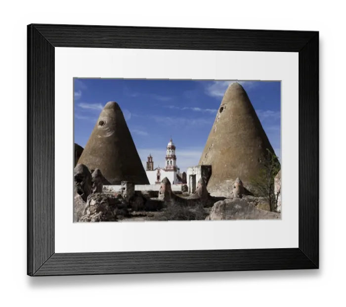 Framed Print : Clay ovens for baking the mezcal plant at Jaral de Berrio, San Felipe, Mexico