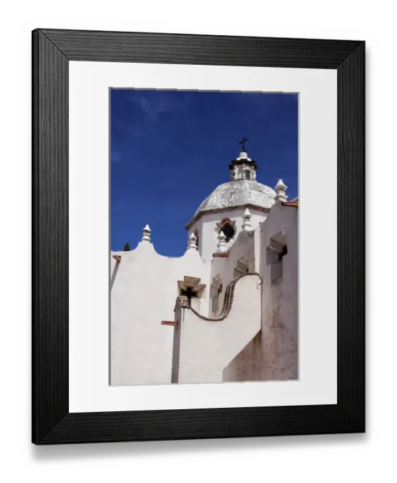 Framed Print : Exterior view of a church in San Miquel de Allende, Mexico