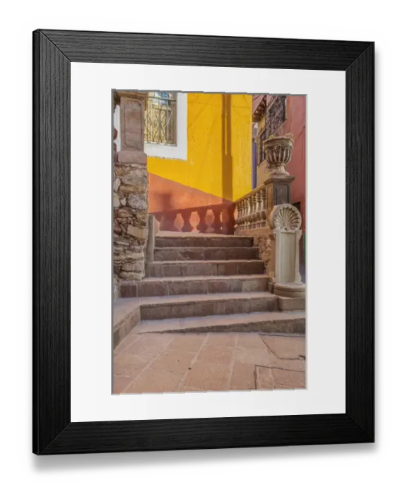 Framed Print : Mexico, Guanajuato, Guanajuato, Steps & Shadows Framed Print : Mexico, Guanajuato, Guanajuato, Steps & Shadows
