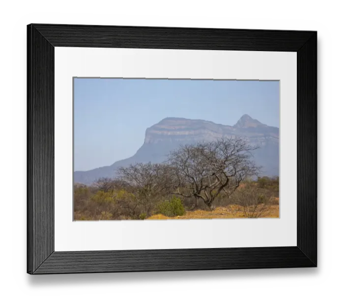 Framed Print : Considered to be a sacred site by the indigenous opoulation of this area, this mountain