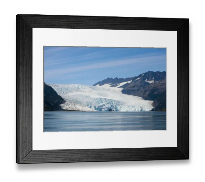 Framed Print : Beautiful Aialik Glacier in Kenair Fjord National Park, Alaska
