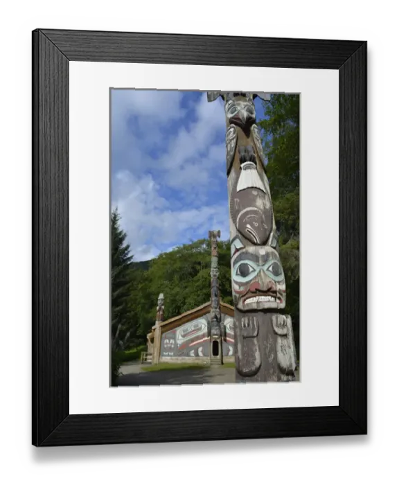 Framed Print : USA, Alaska, Ketchikan, Totem Bight State Historical Park Framed Print : USA, Alaska, Ketchikan, Totem Bight State Historical Park