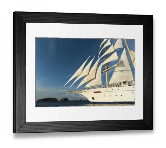 Framed Print : Star Flyer sailing cruise ship, Costa Rica Framed Print : Star Flyer sailing cruise ship, Costa Rica