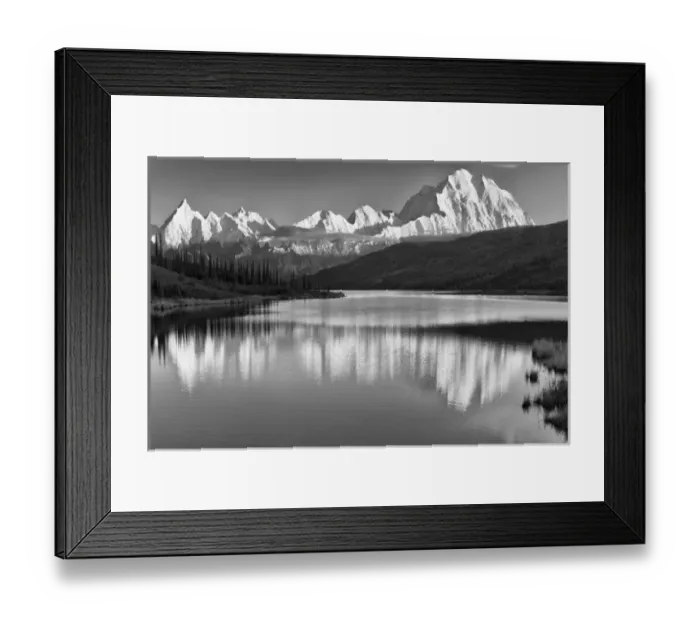 Framed Print : USA Alaska Denali Mt. McKinley from Wonder Lake