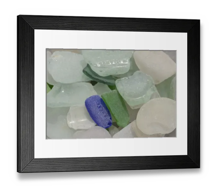 Framed Print : USA, Alaska, Ketchikan, beach glass Framed Print : USA, Alaska, Ketchikan, beach glass