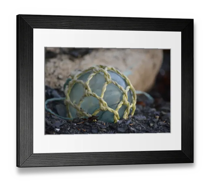 Framed Print : USA, Southeast Alaska near Ketchikan, Japanese glass fishing float Framed Print : USA, Southeast Alaska near Ketchikan, Japanese glass fishing float