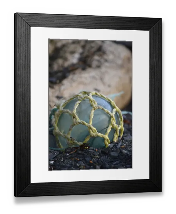 Framed Print : USA, Southeast Alaska near Ketchikan, Japanese glass fishing float Framed Print : USA, Southeast Alaska near Ketchikan, Japanese glass fishing float