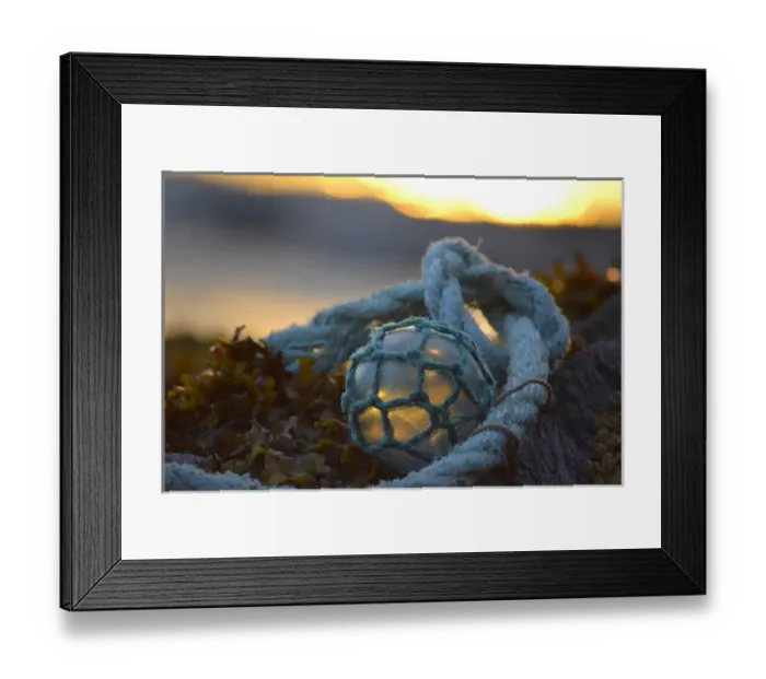 Framed Print : USA, Southeast Alaska near Ketchikan, Japanese glass fishing float Framed Print : USA, Southeast Alaska near Ketchikan, Japanese glass fishing float