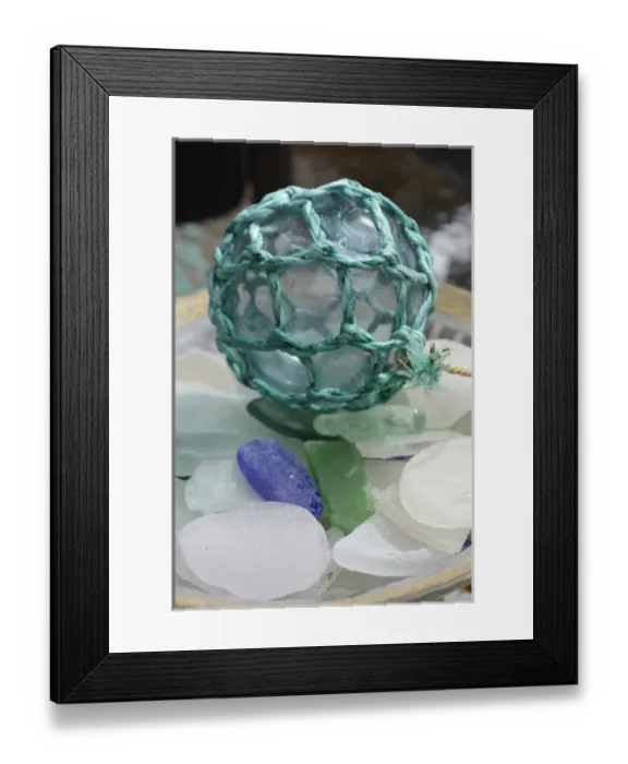 Framed Print : USA, Alaska, Ketchikan, antique Japanese fishing floats Framed Print : USA, Alaska, Ketchikan, antique Japanese fishing floats