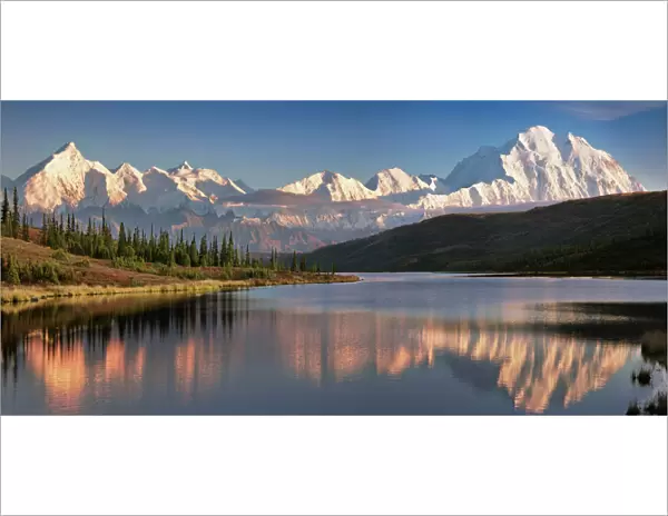 USA Alaska Denali Mt. McKinley from Wonder Lake