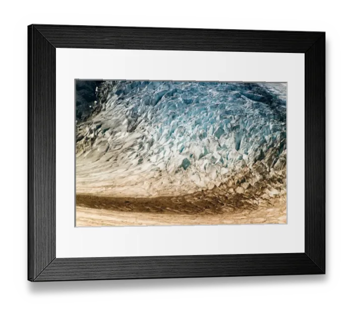 Framed Print : Alaska. Close-up of a glacier