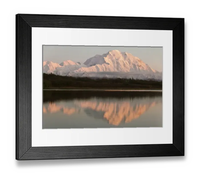 Framed Print : USA Alaska Denali Mt. McKinley from Wonder Lake Framed Print : USA Alaska Denali Mt. McKinley from Wonder Lake