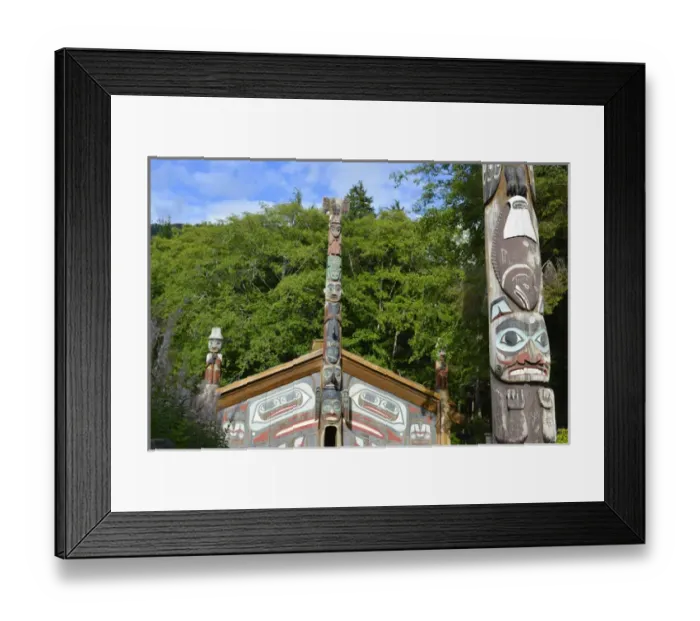 Framed Print : USA, Alaska, Ketchikan, Totem Bight State Historical Park Framed Print : USA, Alaska, Ketchikan, Totem Bight State Historical Park
