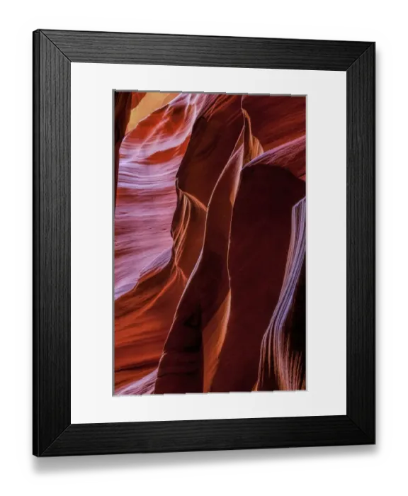 Framed Print : USA, Arizona, Paige. Rock patterns in Antelope Canyon