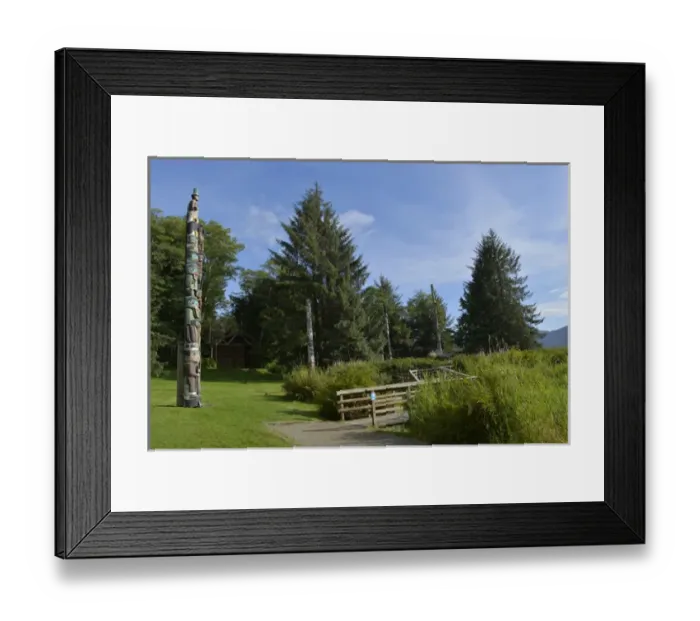 Framed Print : USA, Alaska, Ketchikan, Totem Bight State Historical Park Framed Print : USA, Alaska, Ketchikan, Totem Bight State Historical Park