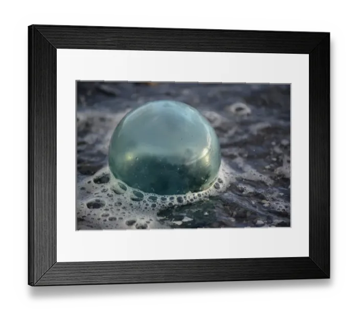 Framed Print : USA, Southeast Alaska near Ketchikan, Japanese glass fishing float Framed Print : USA, Southeast Alaska near Ketchikan, Japanese glass fishing float