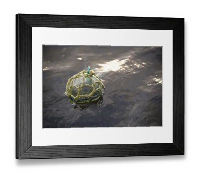 Framed Print : USA, Southeast Alaska near Ketchikan, Japanese glass fishing float Framed Print : USA, Southeast Alaska near Ketchikan, Japanese glass fishing float