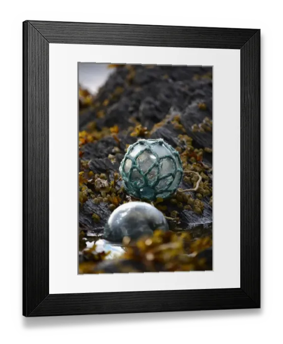 Framed Print : USA, Southeast Alaska near Ketchikan, Japanese glass fishing float Framed Print : USA, Southeast Alaska near Ketchikan, Japanese glass fishing float